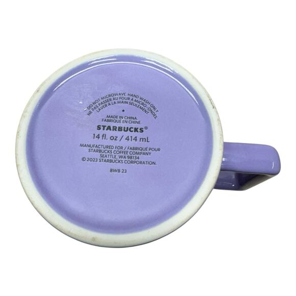 Starbucks Purple Jelly Fish Mug With Brick Red Interior 2023 - Picture 6 of 7
